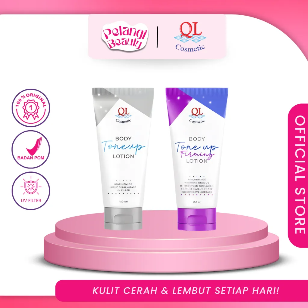 QL Body Tone Up Brightening Lotion Tone Up Firming Lotion 150ml Intant White