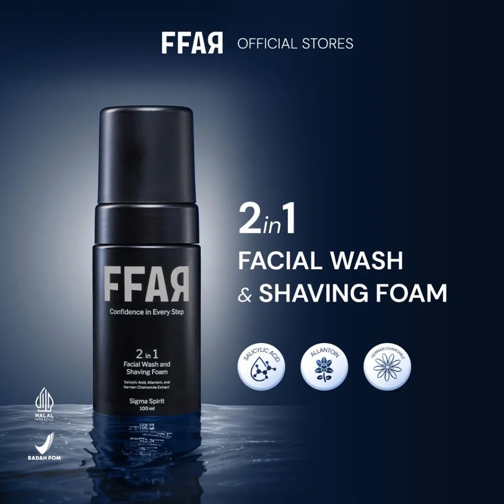 FFAR Sigma Spirit 2in1 Face Wash & Shaving Foam | 100 ML