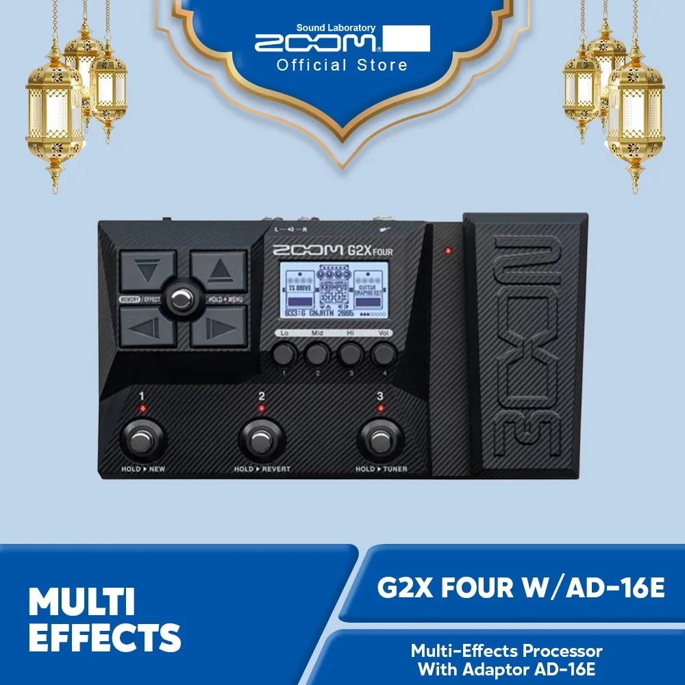 Zoom G2X Four Multi-Effects Processor With Adaptor AD-16E