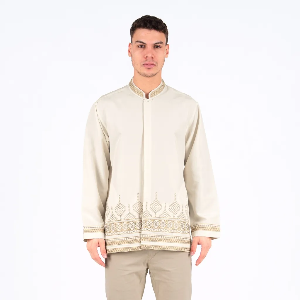 BENHILL Taqwa Koko Bordir  Pria Panjang  Cream 2725-79-80