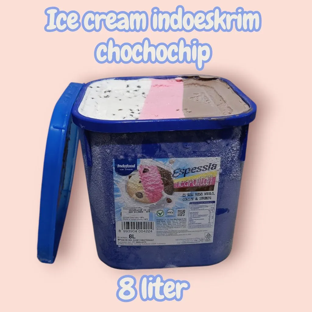 ice cream indoeskrim ember biru neopolitan chochochip ice cream neapolitan choco chip 8 liter espessia eskrim indoeskrim ice cream indoeskrim bucket murah bekasi Indofood ice cream eskrim espessia bulk biru ice cream espessia 8 liter espessia 3in1 chip