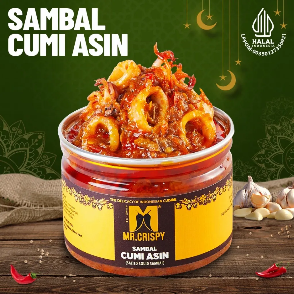 Sambal Cumi Asin Virall /Sambel Mr. Crispy