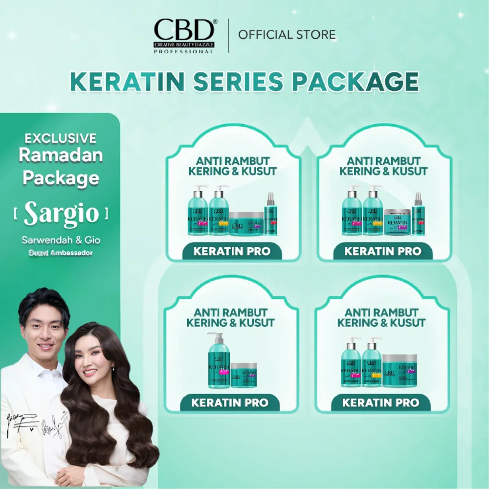 CBD Professional Keratin Pro perawatan untuk rambut anti kering dan kusut