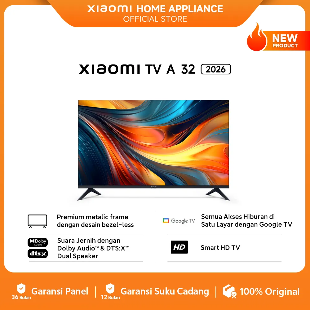 Xiaomi Google TV A 32 2026 | Dolby DTS Audio | Smart WIFI Youtube Digital Google TV | [Xiaomi Official Store]