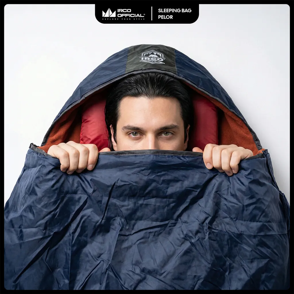 IRCO Pelor Sleeping Bag Kantung Tidur Camping Polar Tebal Hangat 2m - Sleping Bag Gunung Ultralight