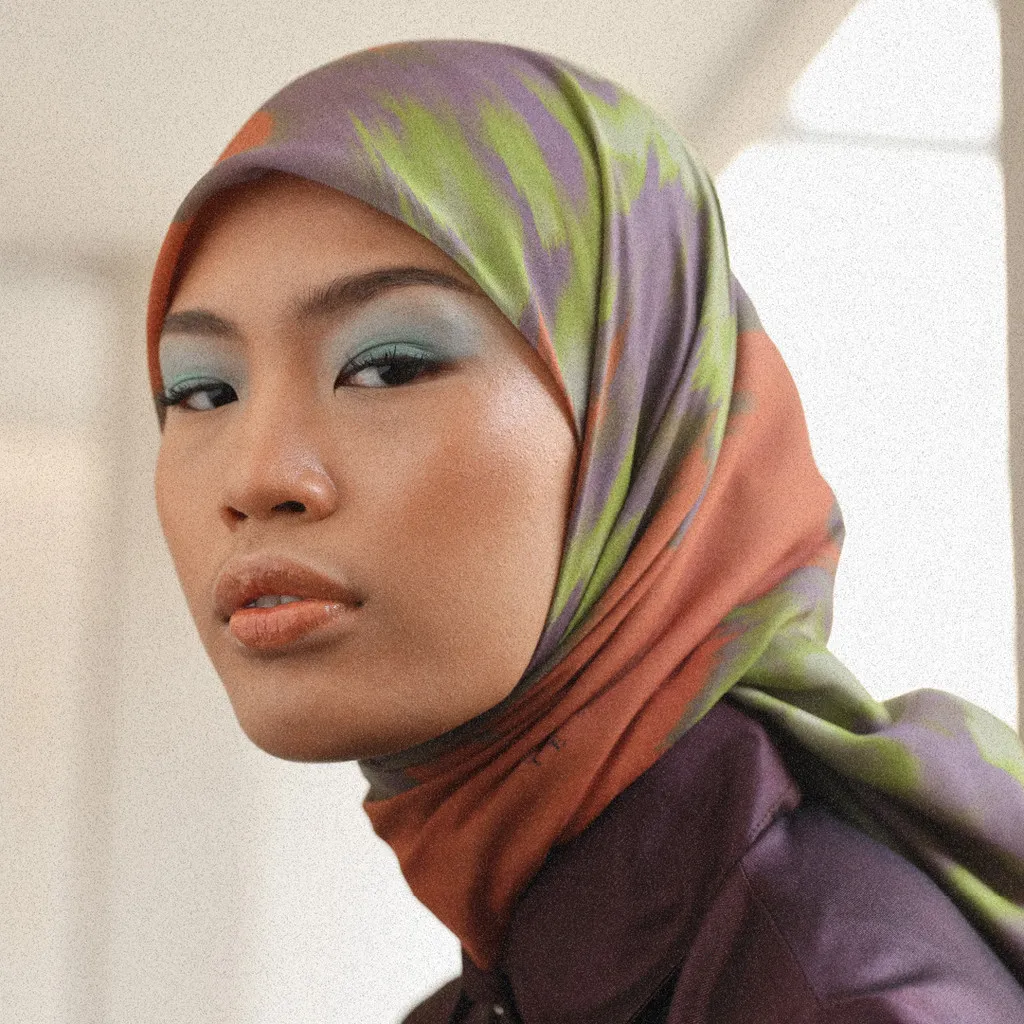 PARTE Oum Printed Scarf Hijab / Hijab Segi Empat Motif