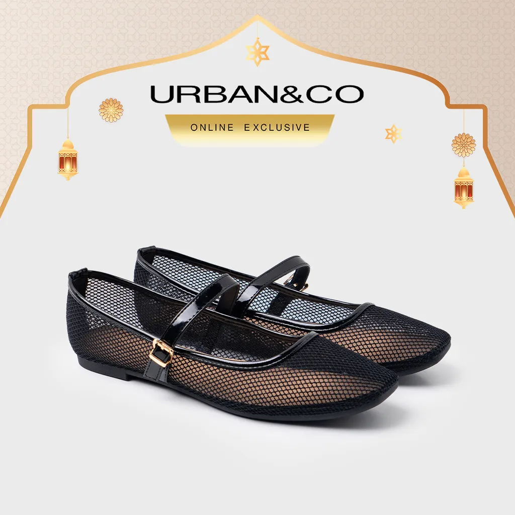URBAN&CO Brienne Basic Flatshoes Mary Jane Sepatu Ballet Korea Wanita Kekinian