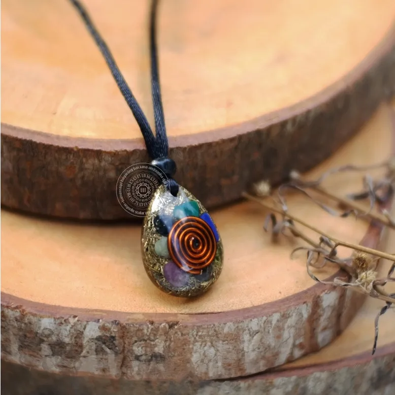 TEAR DROP ORGONITE PENDANT ( TRIPLE POWER )