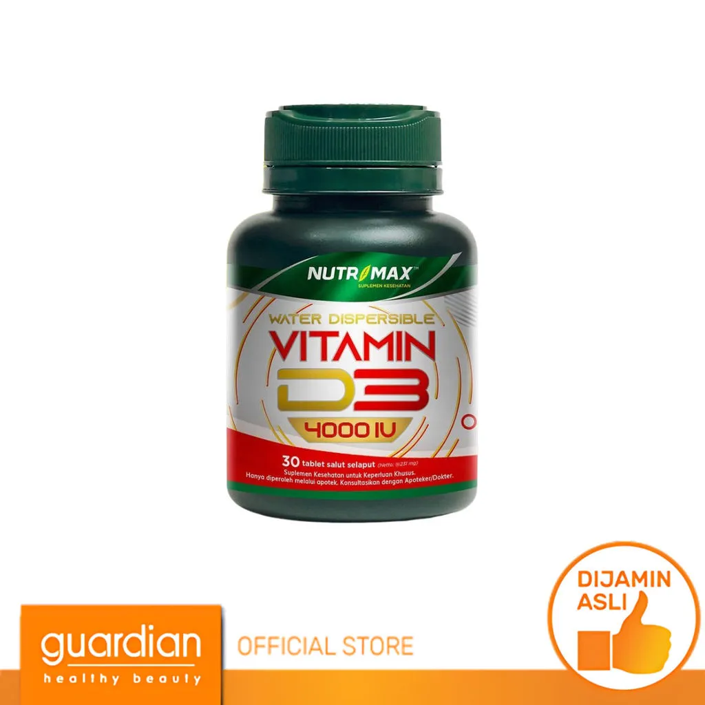 Nutrimax Vitamin Vit D3 4000 IU 30 kapsul - Memenuhi Kebutuhan Vitamin D Dengan Cepat