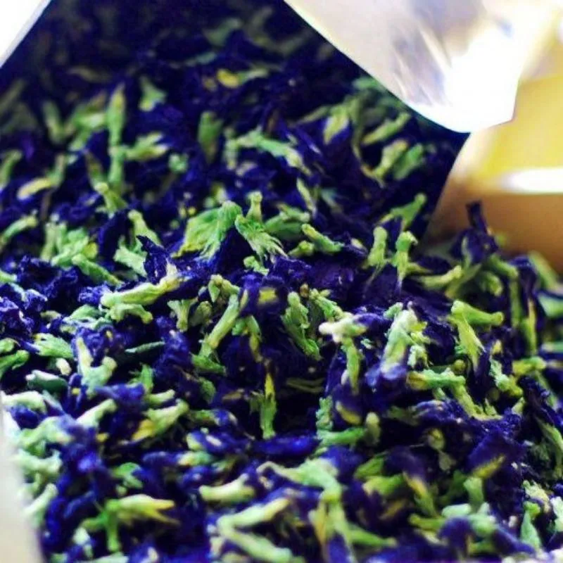 BUNGA TELANG KERING 100 GRM / BUNGA TELANG / HERBAL / betterfly pea flower  /  minuman kesehatan