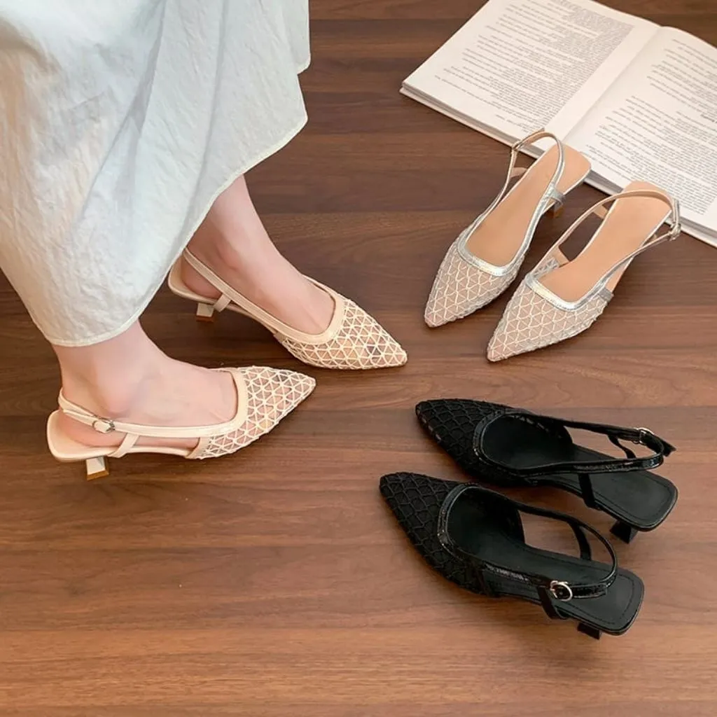 NF7636 - Sepatu Hak Wanita Fashion Kekinian Sepatu Wanita Heels Model Terbaru Kekinian