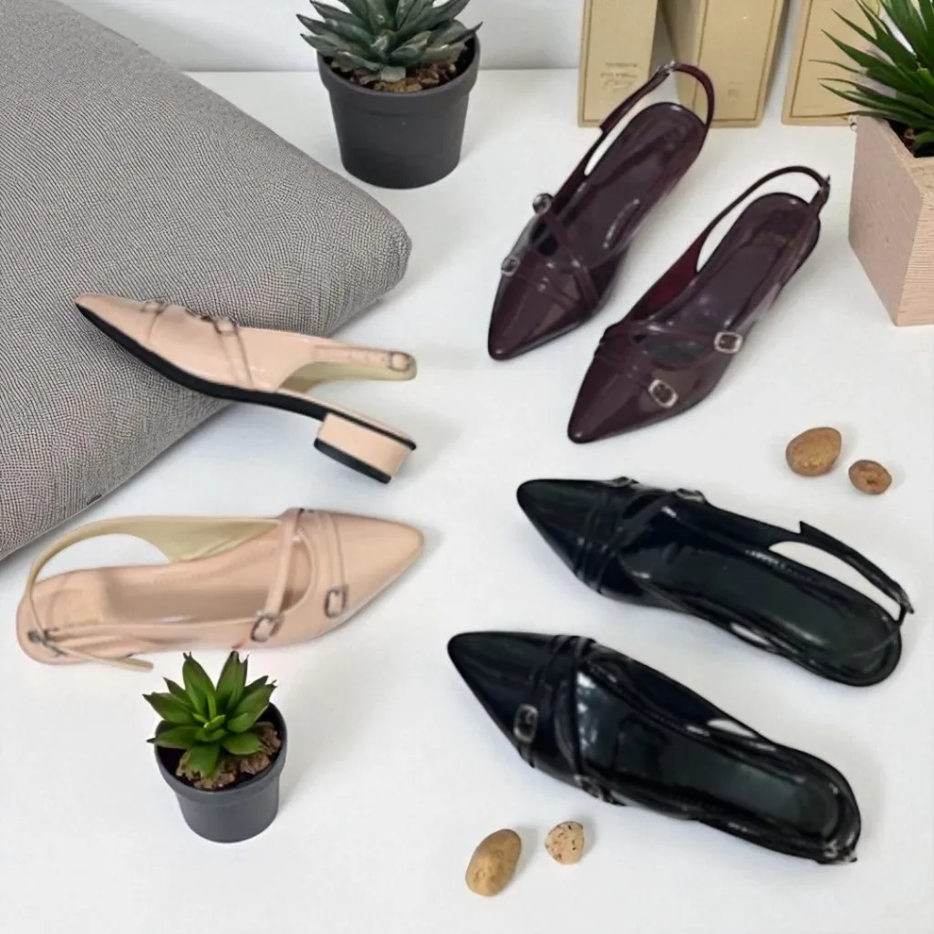 Sepatu Heels Wanita 3 CM Elegan LF03 Kekinian Terbaru