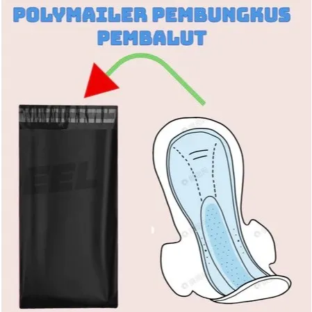 100pcs Kantong Sampah Pembungkus Pembalut dengan Perekat Lem Aman dan Higienis Anti Bau Tahan air