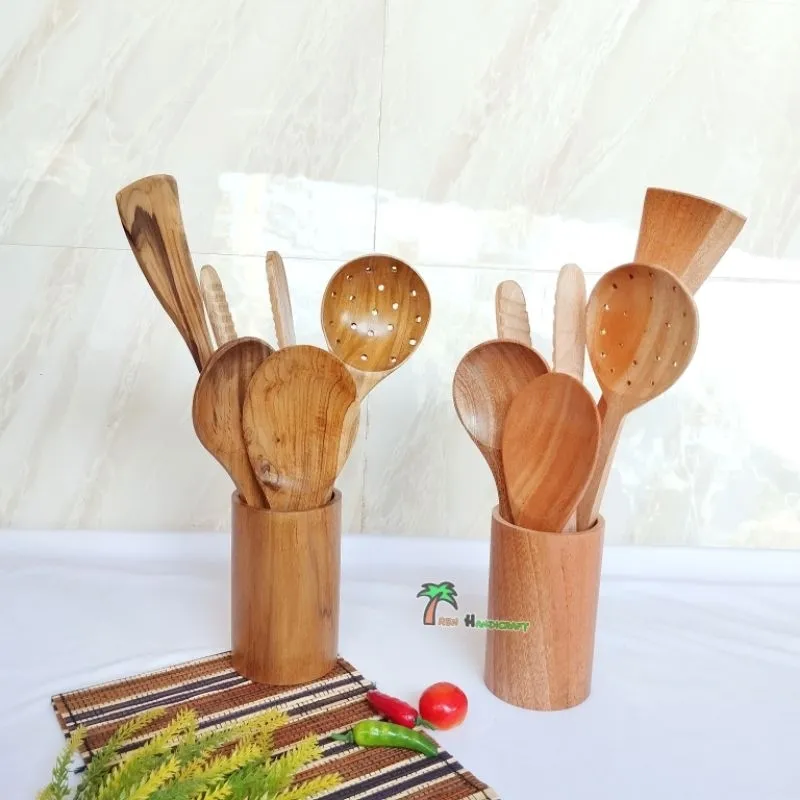 ARENHANDICRAFT Paket peralatan masak kayu