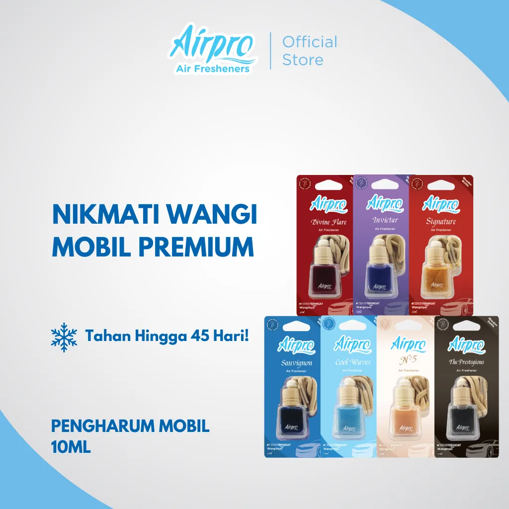 Airpro Wooden Bottle (Parfume Edition) 10ml - Pengharum & Parfum Mobil