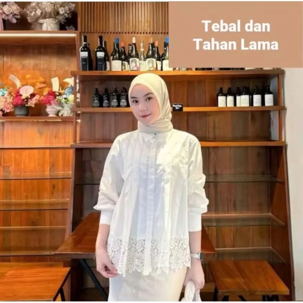 Jema Basic Kemeja Blouse Atasan Wanita