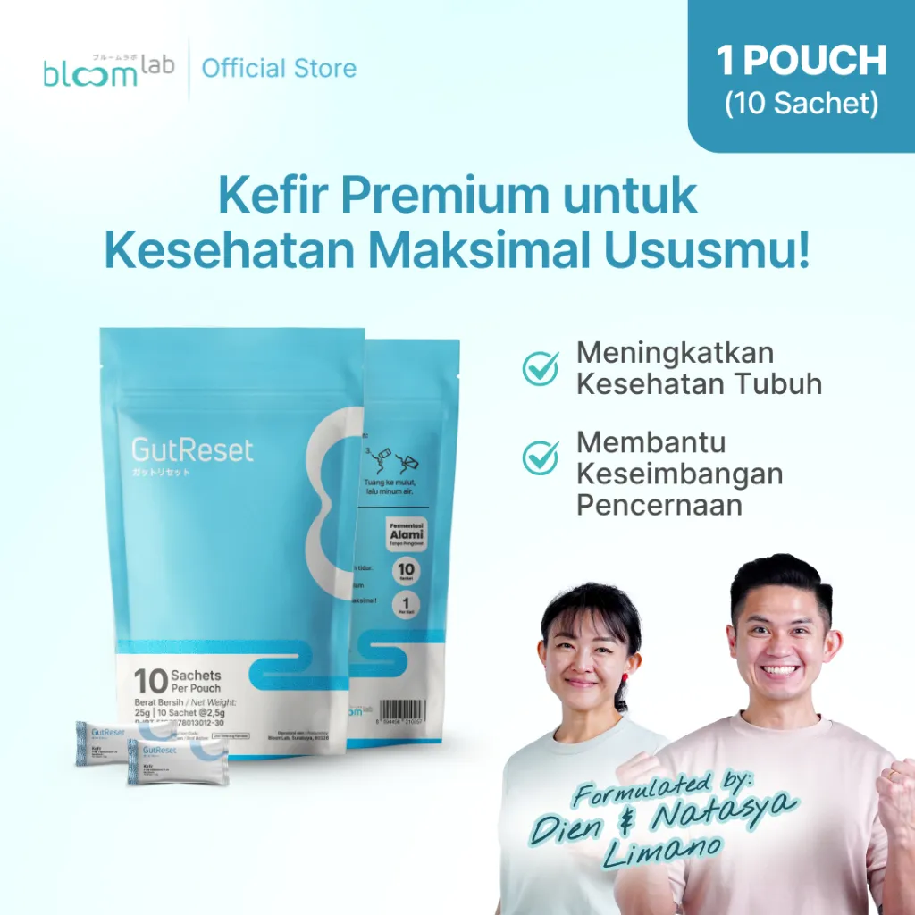 GutReset Probiotic Alami Pertama Mengandung 3 Kefir Premium - by BloomLab