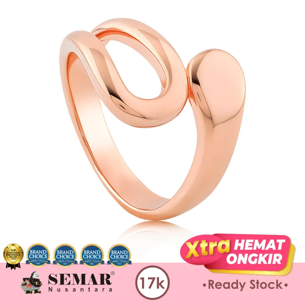 Cincin Emas Classic Vara Aeratec Rose Gold 17K Semar Nusantara