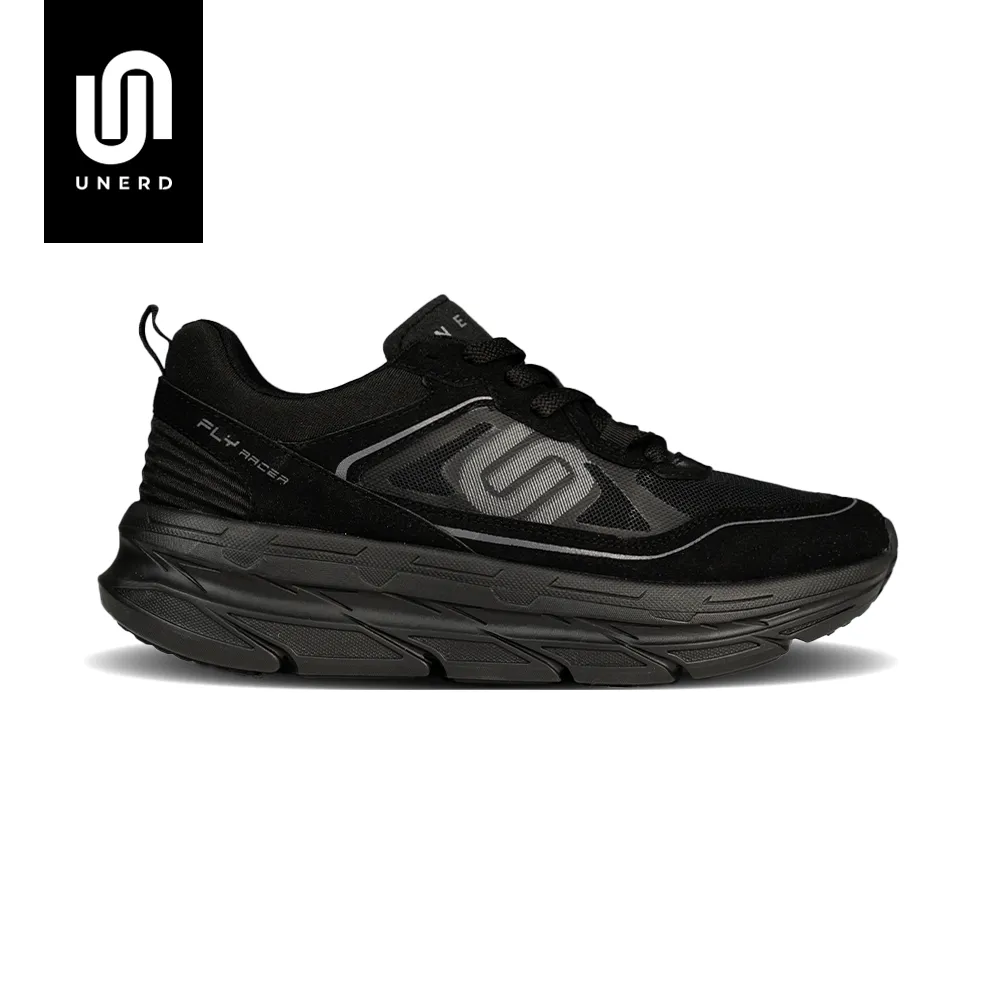 UNERD PERFORMANCE | Fly Racer | Sepatu Sneakers Pria Wanita | Blackout