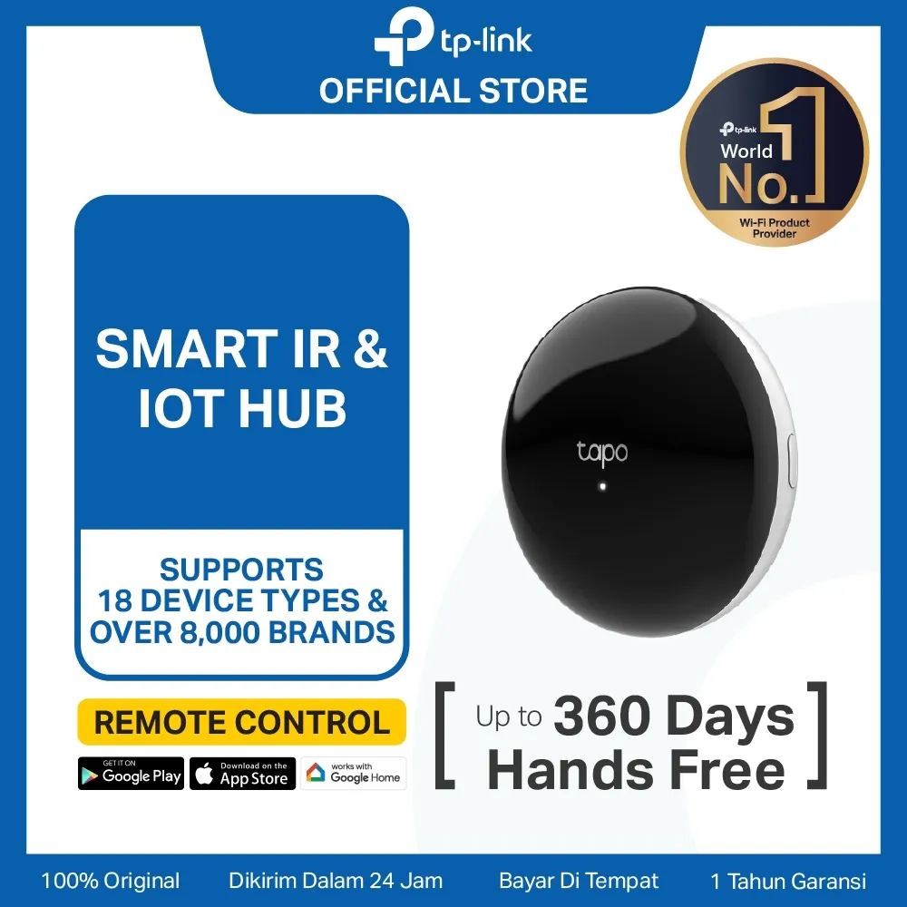 TP-Link | Tapo H110 Smart IR IoT Hub | Infrared Remote Control | Wi-Fi | Type-C | Universal Brand | APP | New