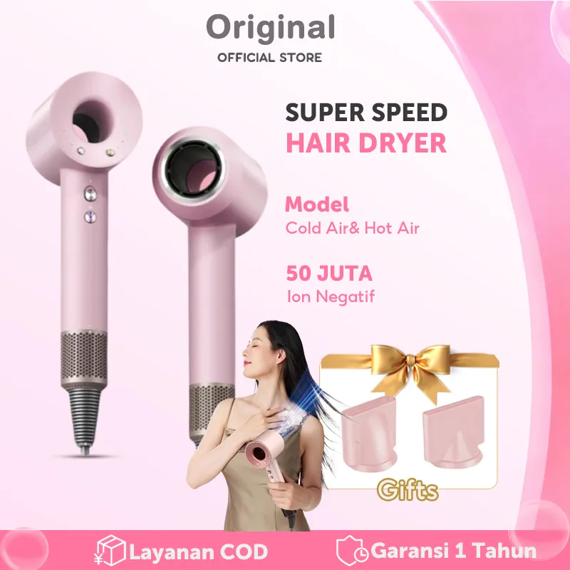 [NEW] High Speed hair dryer pengering rambut Strong Wind Professional Multifungsi Ion HairDryer mode drying scalp protect