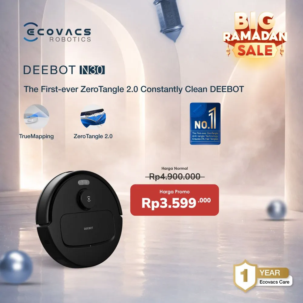 Ecovacs DEEBOT N30 Vacuum Cleaner Vacuum Vacuum Mop Penyedot Debu Sapu Pel