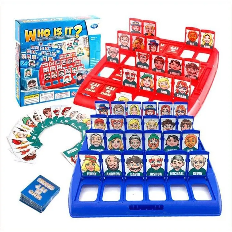 Mainan Anak Tebak Gambar Board Game  Who is it - Mainan Tebakan Gambar 1556 RM