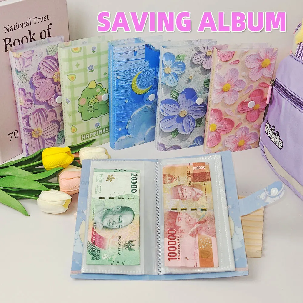 Binder Nabung Hemat 100 Slot Khusus Uang Kertas Berbagai Cover Lucu Cantik Buku Tabungan Disiplin Keuangan Viral