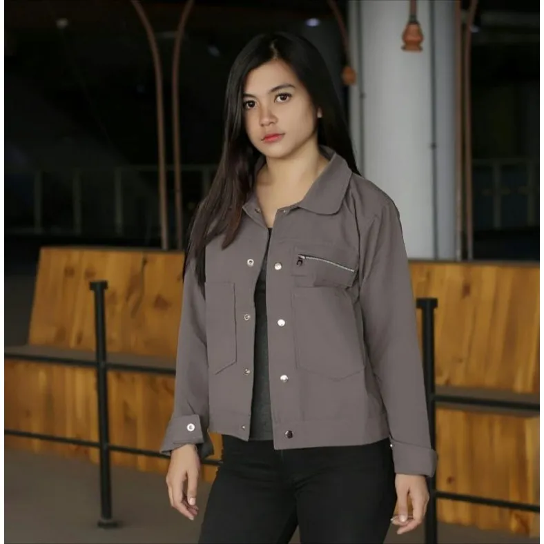 JAKET POLAN-Polan Jaket Fashion Korean/Jaket wanita kekinian