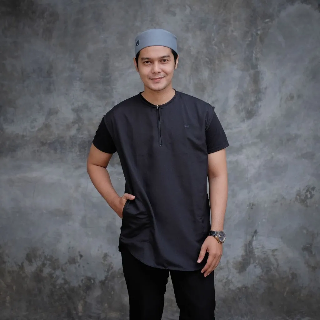 BAJU KOKO ROMPI SHOLAT ROSAL TANPA LENGAN FULL KATUN M L XL XXL XXXL