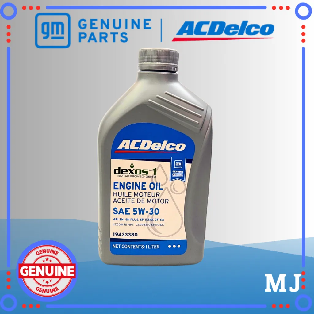 ORIGINAL GM ACDELCO Oli Mesin BENSIN 5W 30 5W30 GM TECH DEXOS 1 GEN 3 Full Sintetis 1 Liter 19433380