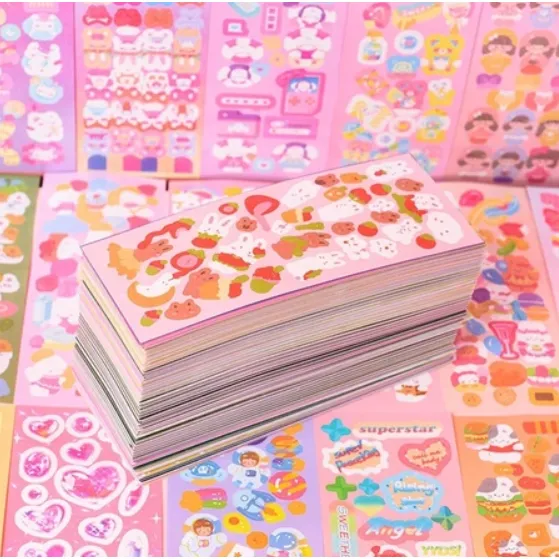 20 lembar stiker diy/ stiker anak scrapbook/ stiker journal/ stiker kekinian