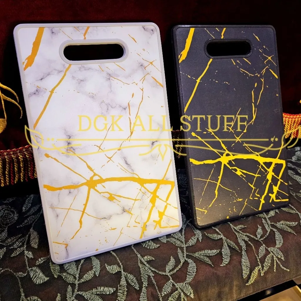 Talenan Telenan Chopping Board Cutting Board Tempat Alas Nampan Memotong Potong Daging Sayung Rempah Buah Plastik Estetik Aesthetic Mewah Premium Motif MARMER KERAMIK Hitam Putih Pink Biru Tebal Ukuran BESAR JUMBO Anti Jamur BPA FREE FOODGRADE FOOD GRADE