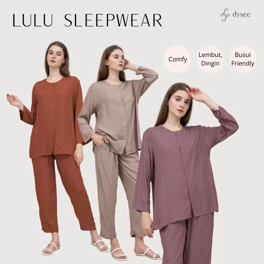 Lulu Sleepwear Lengan Panjang Rayoon Catoon