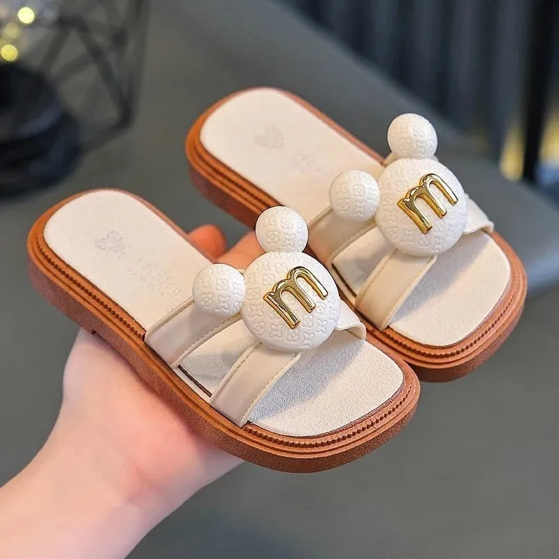 Sandal Slip-On Anak Cewek 24-35 Sendal Selop Mickymouse Anak Cewek Empuk Elastis