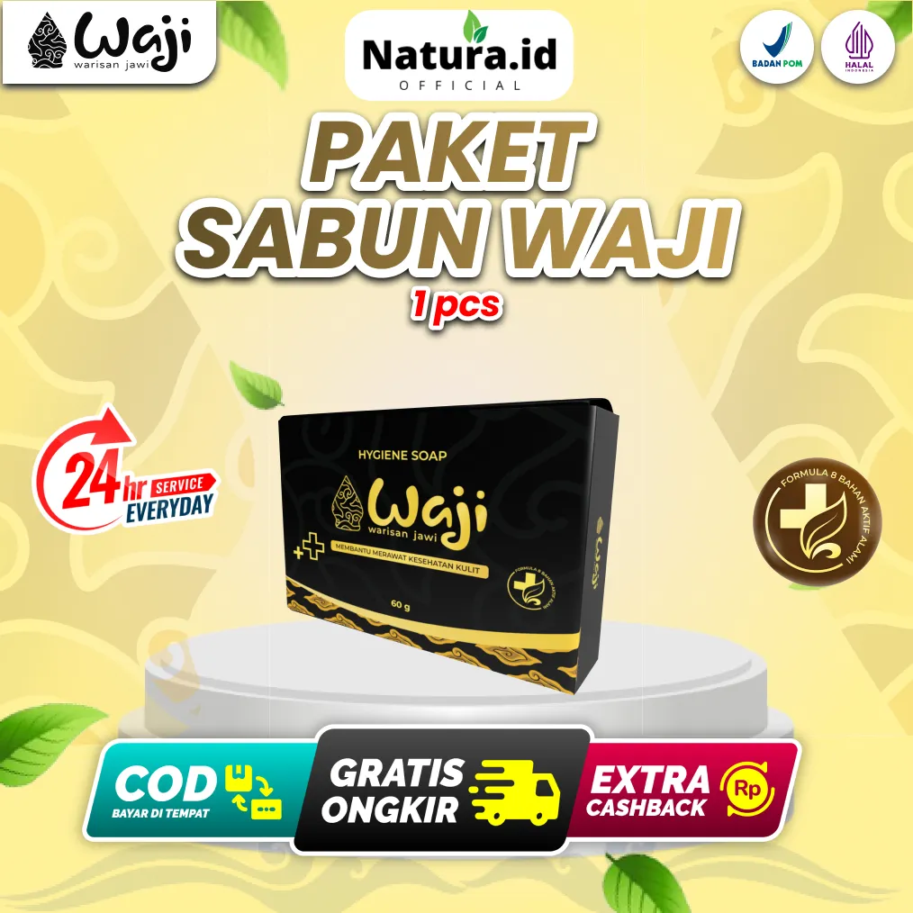 Sabun waji Herbal Soap Basmi Gatal-Gatal Anti Jamur Kudis Kadas Kurap Asli