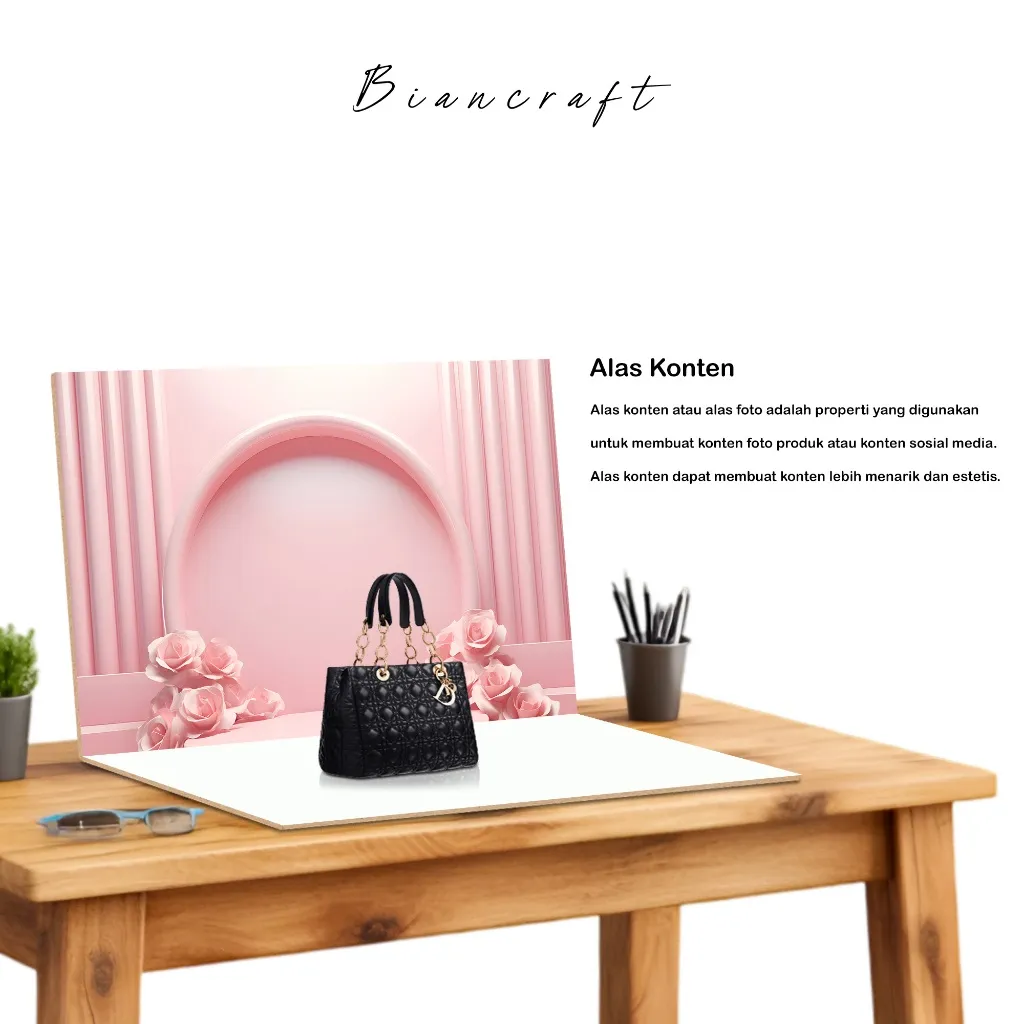 Biancraft -  Alas Konten Background Podium Property Foto Lipat Aesthetic 30x45cm