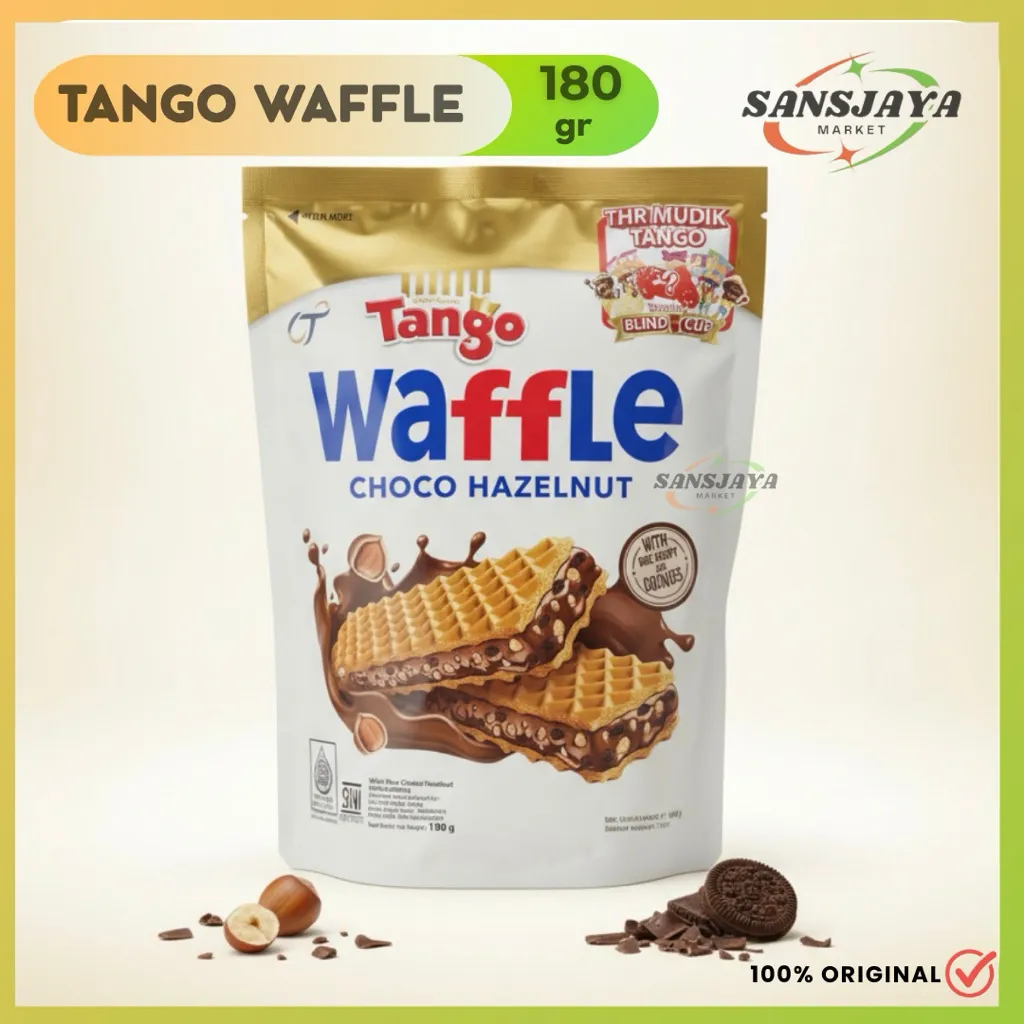 Tango Waffle Choco Hazelnut 180 gr - Snack Wafer