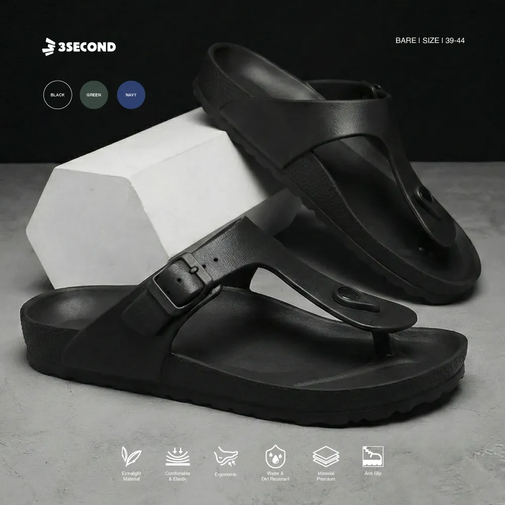 3Second Sandal Jepit Pria Flip Flop Sandals Bare OL-C080925