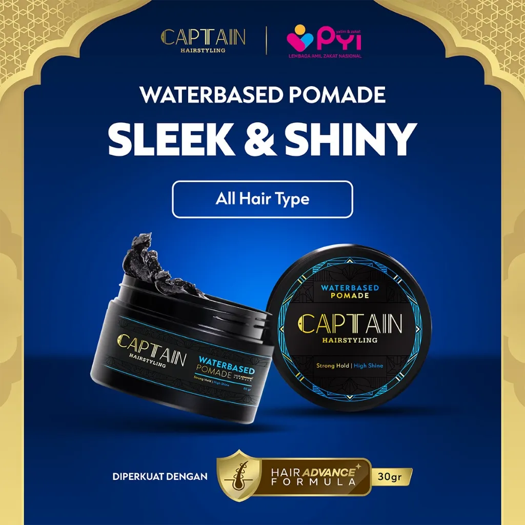 [Travel Size] Captain Hairstyling Water Based Pomade 30gr
