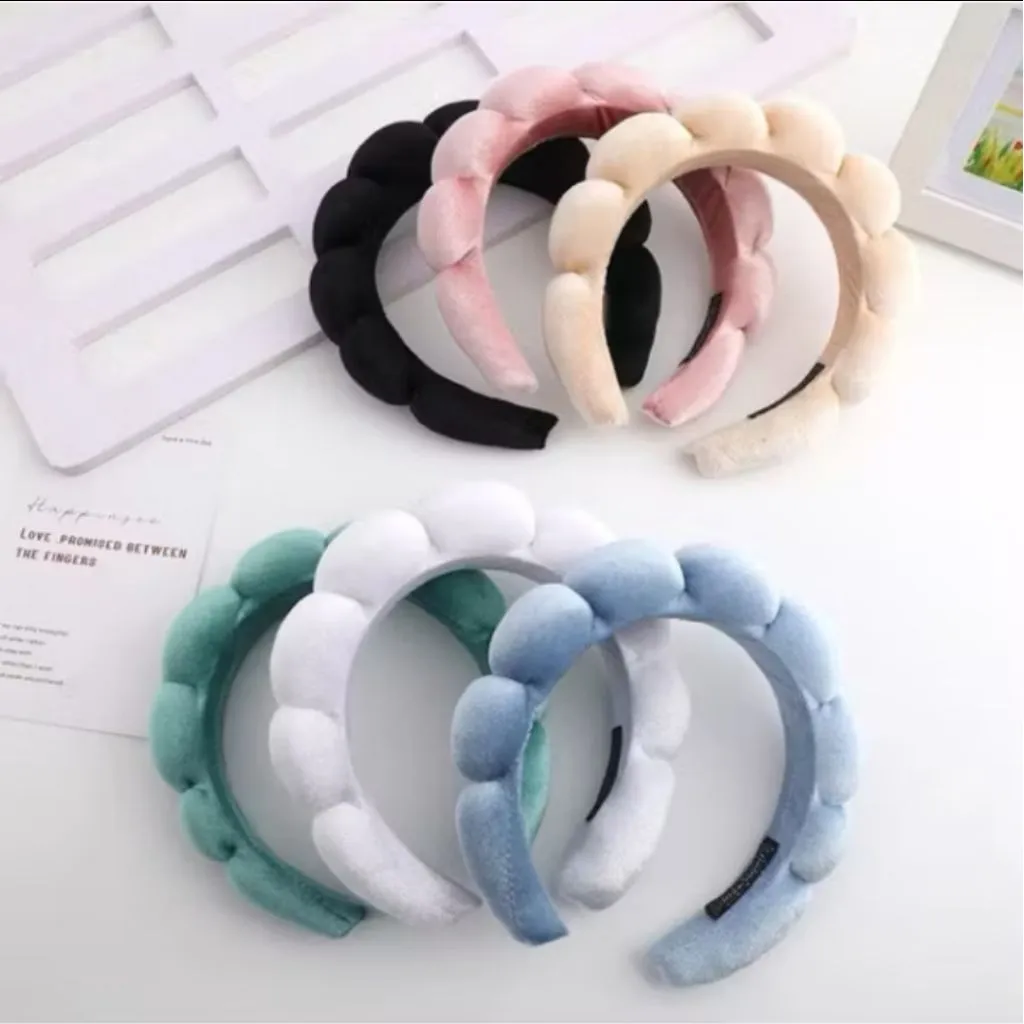 12 Pcs Bando Awan Fluffy Korea Model Bandana Desain Unik