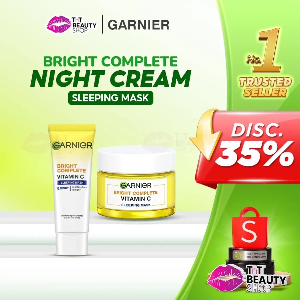Garnier Light / Bright Complete Night Yoghurt Sleeping Mask 20ml - 50ml | TnT Beauty Shop