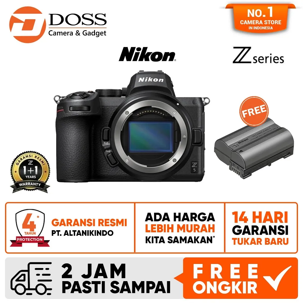 Nikon Z5 Body Only Kamera Mirrorless / Nikon Z5