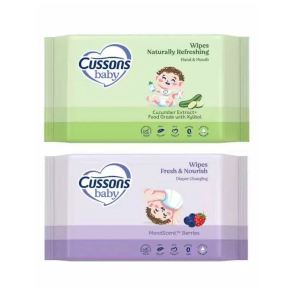 tissue basah cussons isi 3 (beli 1 gratis 2)