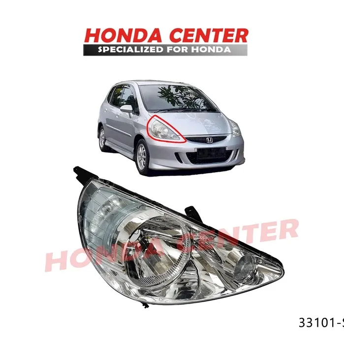Head Lamp Jazz Gd3 2004 2005 2006 2007 2008 Lampu Depan Datar Tidak Ada Tonjolan Deket Sein