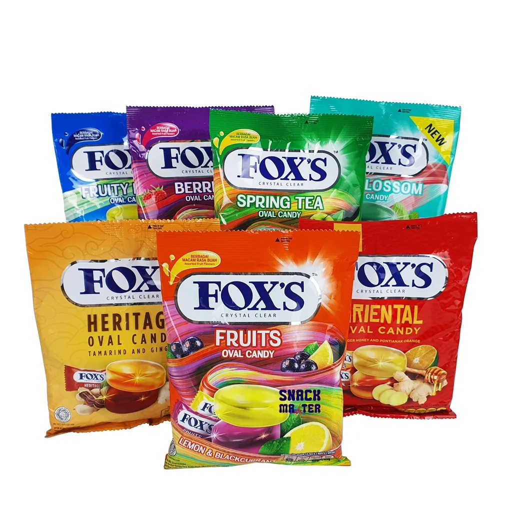 Permen FOXS Oval Crystal Clear ZAK - Netto 125 gr