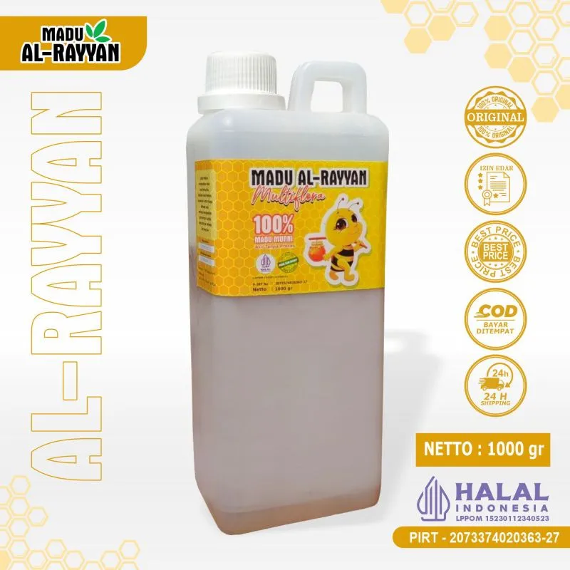 Madu Murni Raw Honey 1kg - Madu Asli | Madu Al rayyan