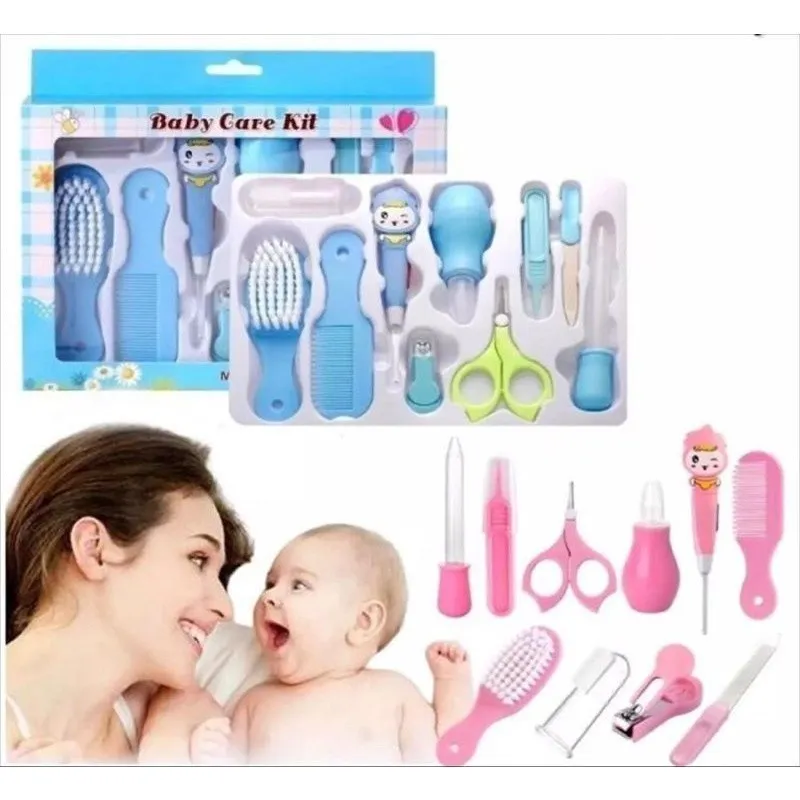 Perlengkapan Perawatan Bayi Gunting Kuku Sisir Bayi 10 in 1 Baby Care Kit Gift Set Peralatan Bayi New Born Kado Lahiran Baby Care Baby Ezzy