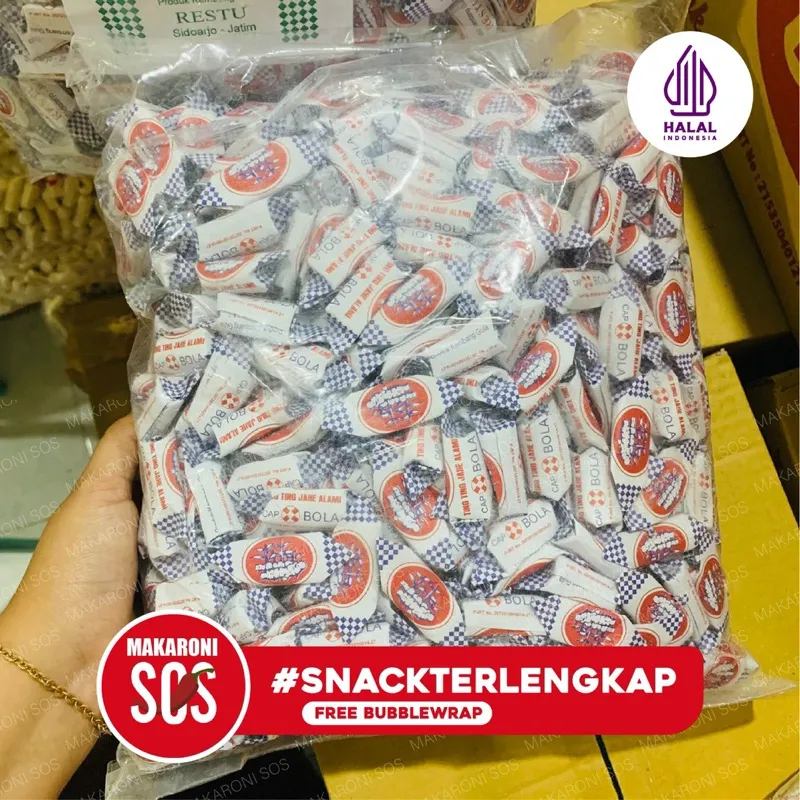 1000GR | 1KG Ting Ting Jahe Permen Jadul Manis Hangat Permen Jahe