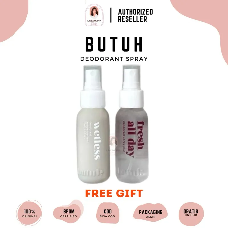 [READY] ORIGINAL 100% DEODORANT SPRAY BY BUTUH DEO / DEODORANT / DEODORANT BADAN BUTUH DEO / BUTUHDEO / DEODORANT KETIAK